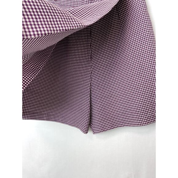 Bette & Court Skort Purple Plaid Pattern Womens 12 - Picture 5 of 10